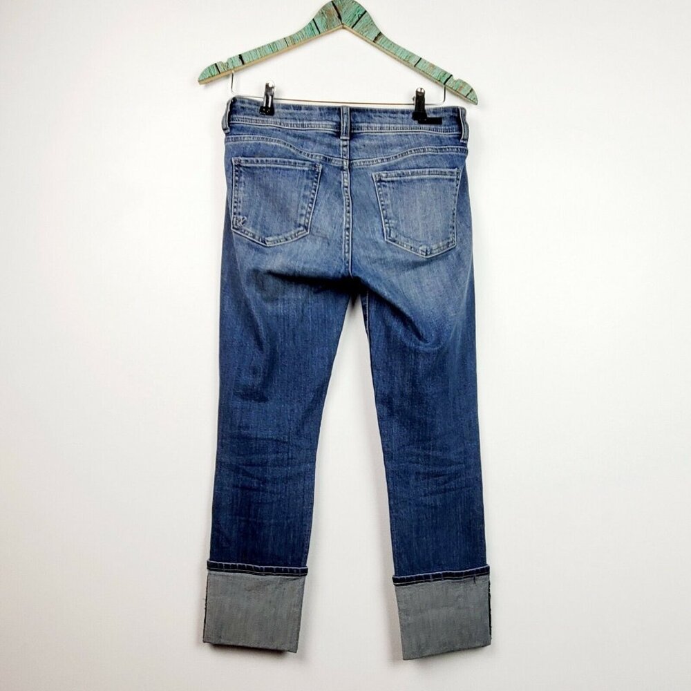 Kut From The Kloth Women's Jeans Cameron Straight Leg Cropped & Cuffed Sz 2 EUC - Picture 5 of 9
